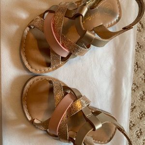 Cat & Jack Pink and Gold Sandal Size 6